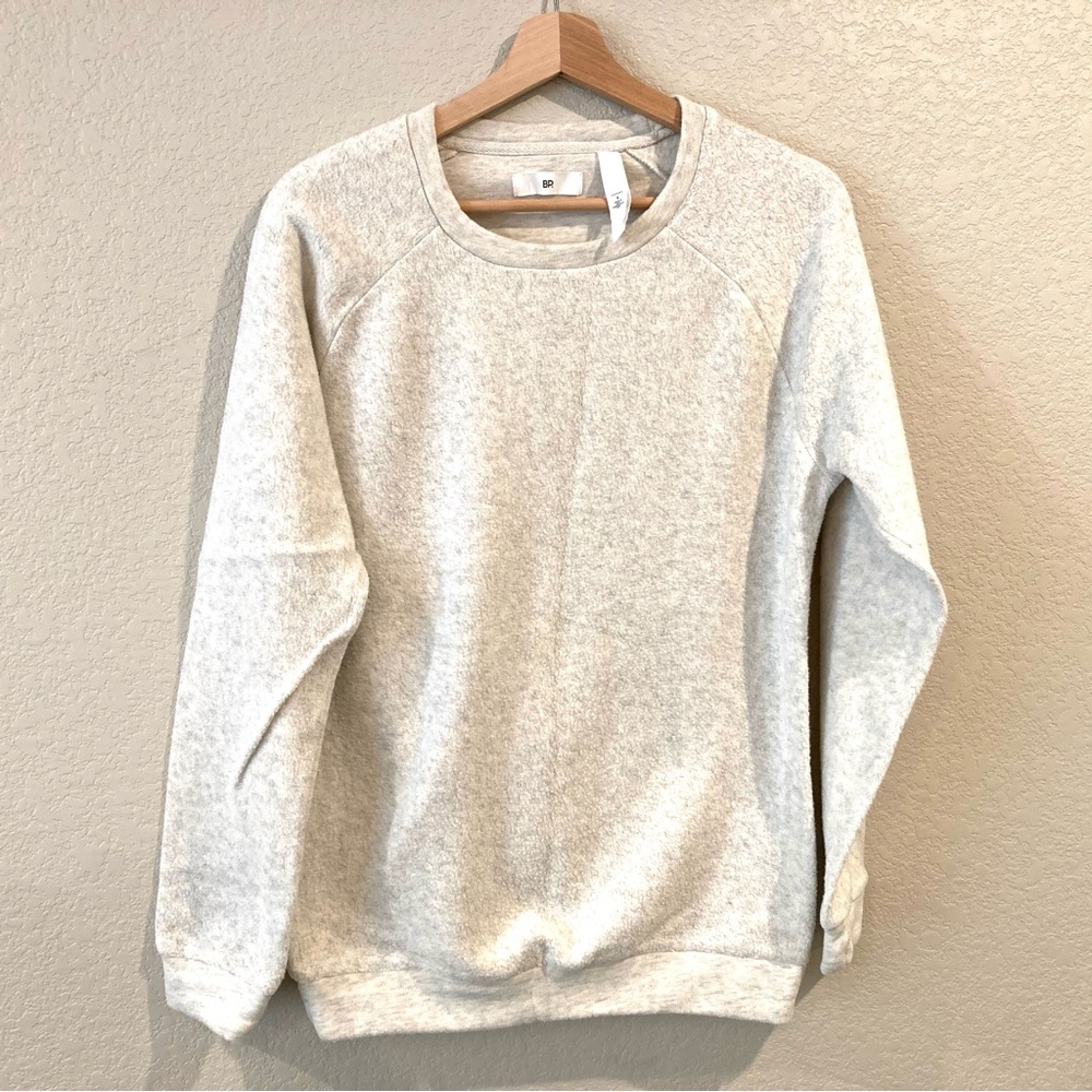 BP Men’s Light Gray Textured Sweatshirt, size small